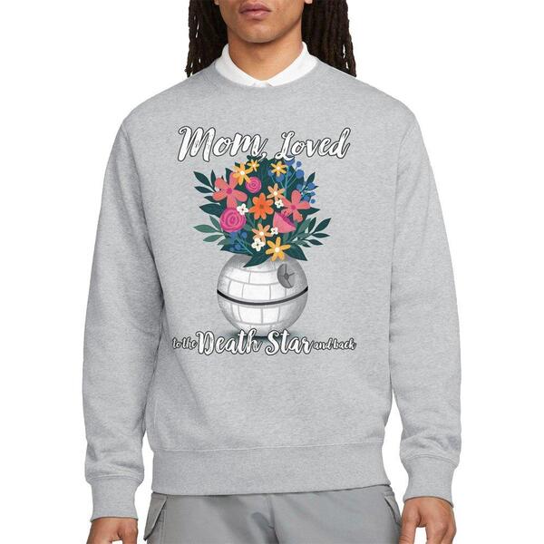 はやりっ児 ウォーズ メンズ トップス プルオーバー Star Warstar Wars Mothers Day Mom Loved to the Death Star Light Grey 薄墨色