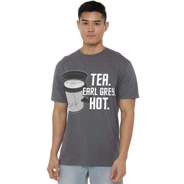 スター・トレック メンズ トップス プルオーバー Star Trek Star Trek Earl Grey Unisex T Shirt Charcoal 濃灰色
