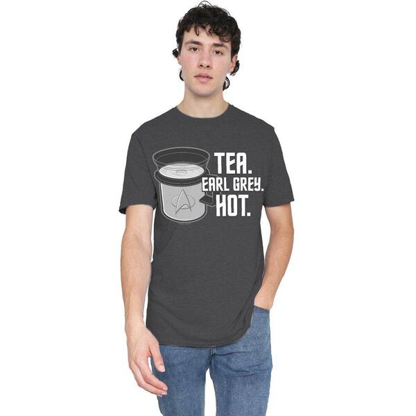 スター・トレック メンズ トップス プルオーバー Star Trek Star Trek Earl GreyT Shirt Charcoal 濃灰色