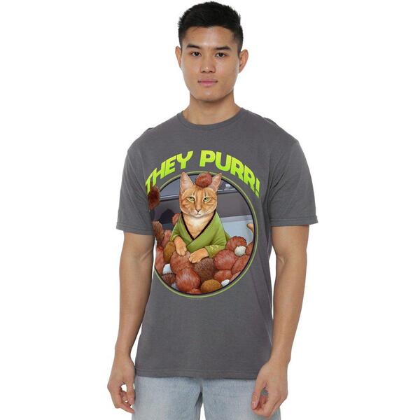スター・トレック メンズ トップス プルオーバー Star Trek Star Trek The Purr T Shirt Charcoal 濃灰色