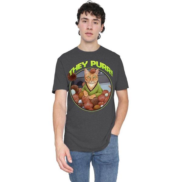 スター・トレック メンズ トップス プルオーバー Star Trek Star Trek The PurrT Shirt Charcoal 濃灰色