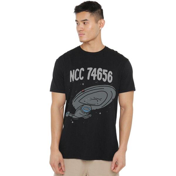 スター・トレック メンズ トップス プルオーバー Star Trek Star Trek The Intrepid Class T Shirt Black 黒いこと