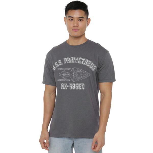 スター・トレック メンズ トップス プルオーバー Star Trek Star Trek Prometheus Athletic Unisex T Shirt Charcoal 濃灰色