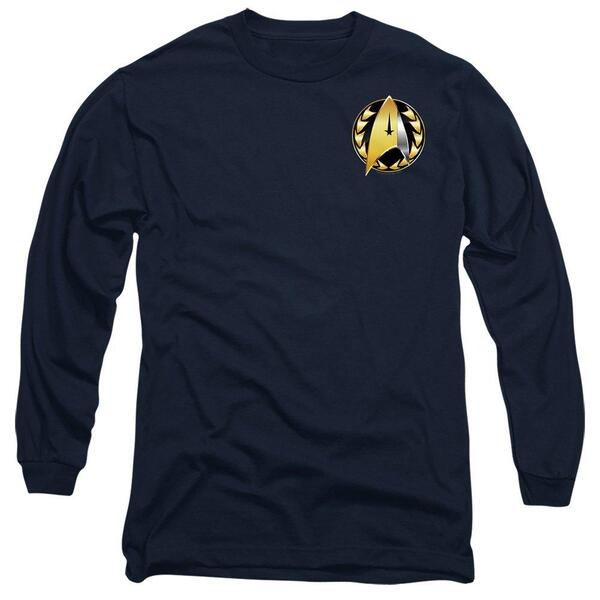 スター・トレック メンズ トップス プルオーバー Star Trek Star Trek Discovery Admiral Badge Long Sleeve T-Sh Navy 米国海軍