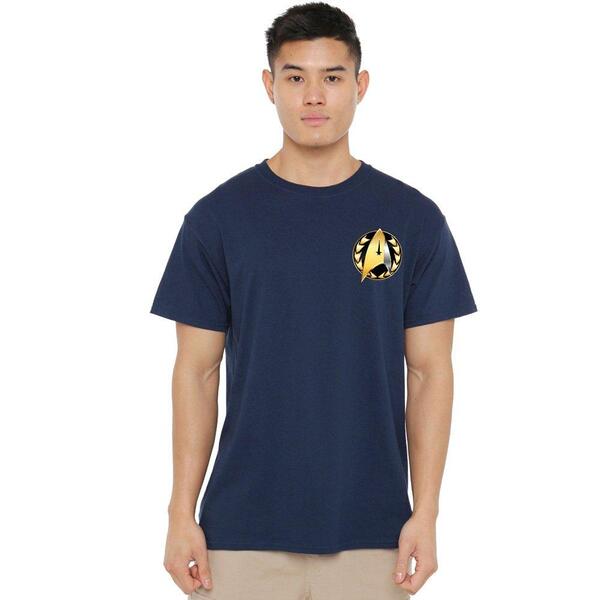 スター・トレック メンズ トップス プルオーバー Star Trek Star Trek Discovery Admiral Badge Unisex T Shirt Navy 米国海軍