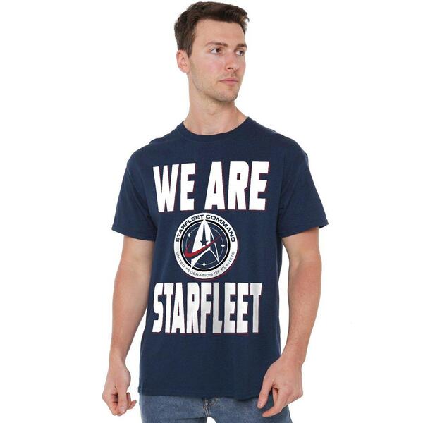 スター・トレック メンズ トップス プルオーバー Star Trek Star Trek Discovery We Are Starfleet Shirt Navy 米国海軍
