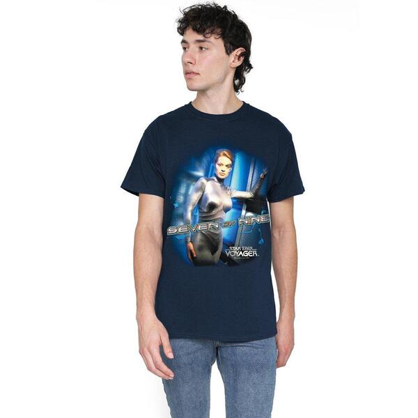 スター・トレック メンズ トップス プルオーバー Star Trek Star Trek Seven Of Nine T Shirt Navy 米国海軍