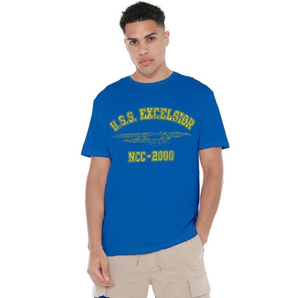 スター・トレック メンズ トップス プルオーバー Star Trek Star Trek Excelsior Athletic Unisex T Shirt Royal