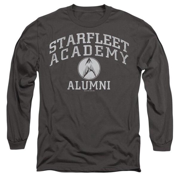スター・トレック メンズ トップス プルオーバー Star Trek Star Trek Alumni Long Sleeve T-Shirt Charcoal Grey 薄墨色