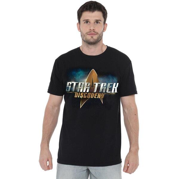 スター・トレック メンズ トップス プルオーバー ロゴタイプ Star Trek Star Trek Discovery Logo Unisex T Shirt Black 黒いこと