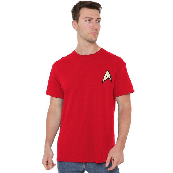 スター・トレック メンズ トップス プルオーバー Star Trek Star Trek Engineering Uniform T Shirt Red 赤いこと