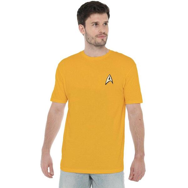 スター・トレック メンズ トップス プルオーバー Star Trek Star Trek Command Uniform T Shirt Gold ゴールド