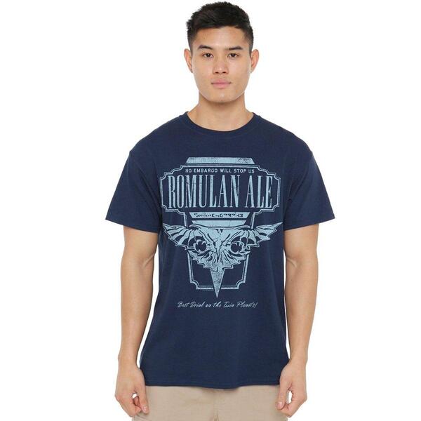 スター・トレック メンズ トップス プルオーバー Star Trek Star Trek The Next Generation Romulan Ale T Shirt Navy 米国海軍