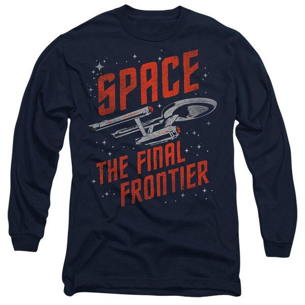 スター・トレック メンズ トップス プルオーバー Star Trek Star Trek Space Travel Mens Long Sleeve T Shirt Navy 米国海軍