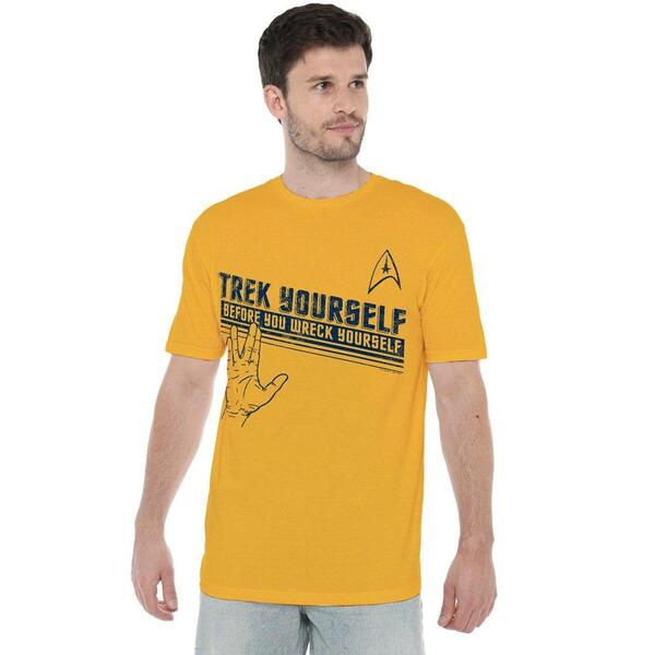 スター・トレック メンズ トップス プルオーバー Star Trek Star Trek Yourself Unisex T Shirt Gold ゴールド