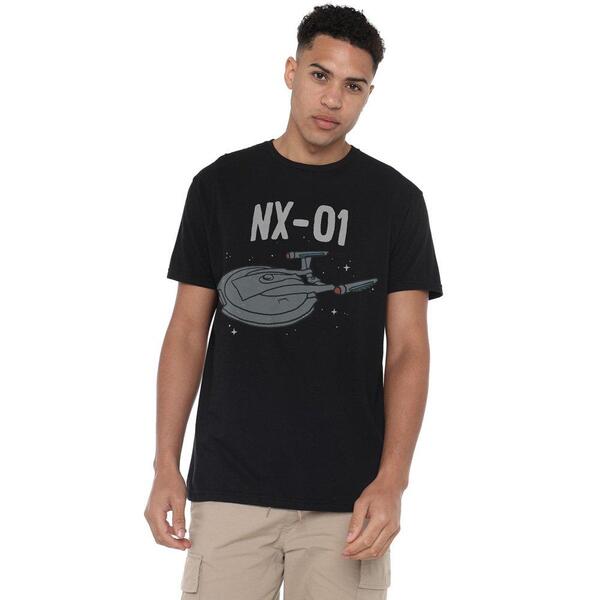 スター・トレック メンズ トップス プルオーバー Star Trek Star Trek The Og Nx Class Unisex Adult Shirt Black 黒いこと