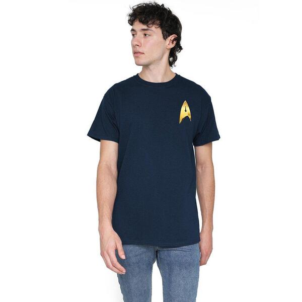 スター・トレック メンズ トップス プルオーバー Star Trek Star Trek Discovery Command Badge T Shirt Navy 米国海軍
