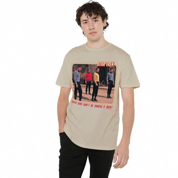 スター・トレック メンズ トップス プルオーバー Star Trek Star Trek Red Shirt Blues T Shirt Sand Beige ベージュ