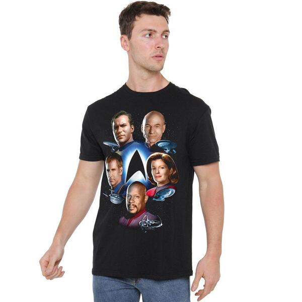 スター・トレック メンズ トップス プルオーバー Star Trek Star Trek Starfleets Finest Shirt Black 黒いこと