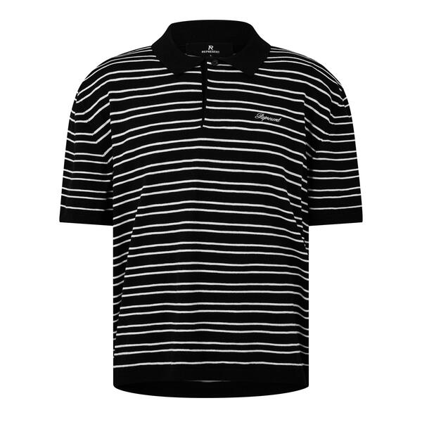 リプレゼント メンズ トップス スポーツシャツ Represent Men\u0027s Cali Polo Short Sleeve Shirt Jet Black 黒いこと