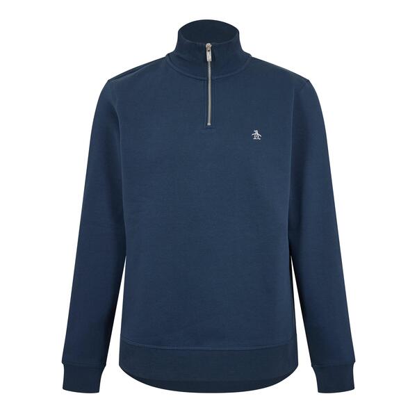 目あたらしいペンギン メンズ アウター パーカー・スウェット ハーフジップ フリース Original Penguin Men\u0027s Quarter Zip Fleece Yale