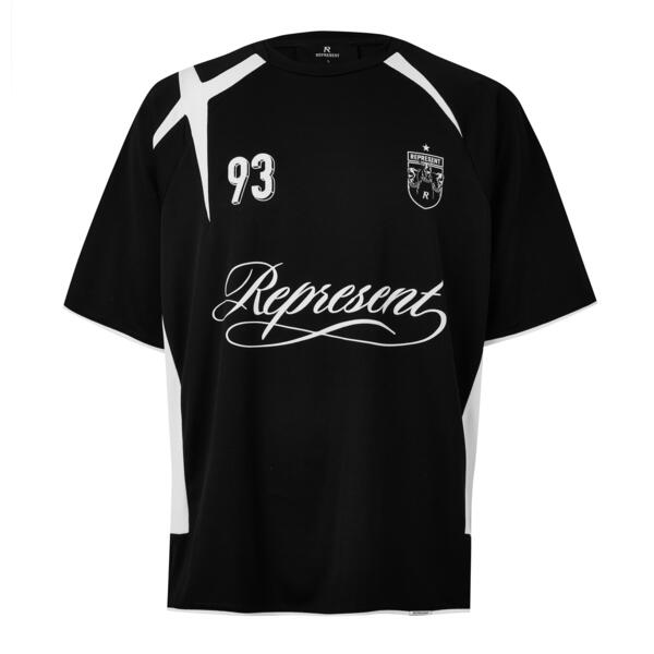 リプレゼント メンズ トップス プルオーバー Represent Menstar Football Shirt Jet Black 黒いこと