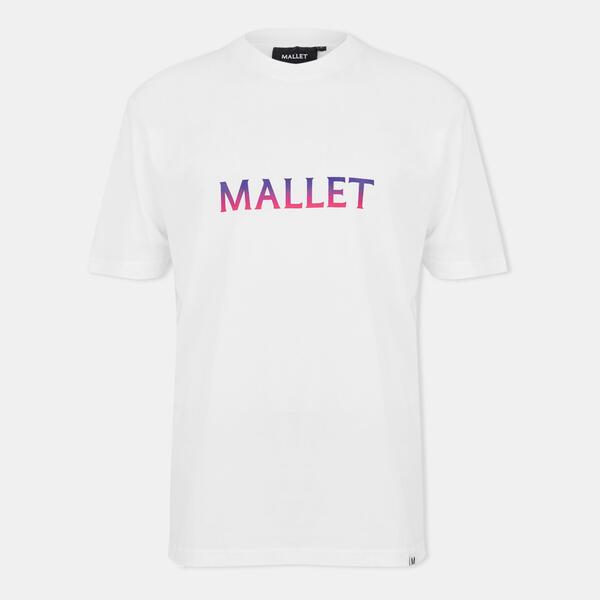 マレット メンズ トップス プルオーバー レギュラー填まる 刷り上げる Mallet Men\u0027s Palm UV Print Regular Fit-Shirt White 白いこと