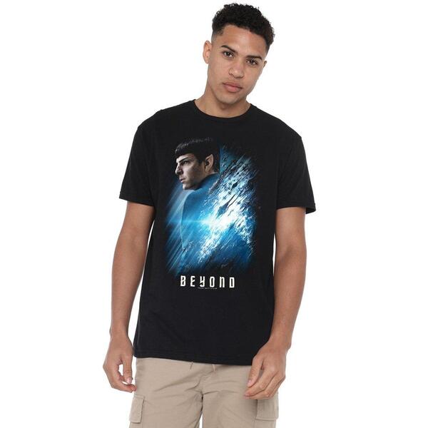 スター・トレック メンズ トップス プルオーバー Star Trek Star Trek Beyond Spock Poster T Shirt Black 黒いこと