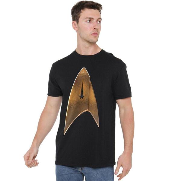 スター・トレック メンズ トップス プルオーバー Star Trek Star Trek Discovery Command Shield T Shirt Black 黒いこと