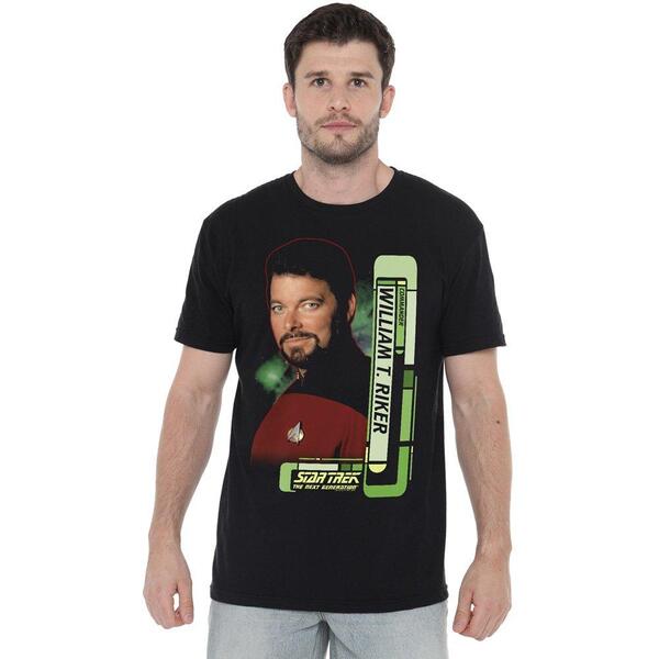 スター・トレック メンズ トップス プルオーバー Star Trek Star Trek Riker T Shirt Black 黒いこと