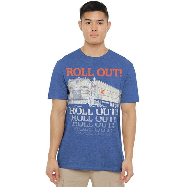 ハズブロ メンズ トップス プルオーバー Hasbro Optimus Roll Outruck T Shirt Royal Blue 青色