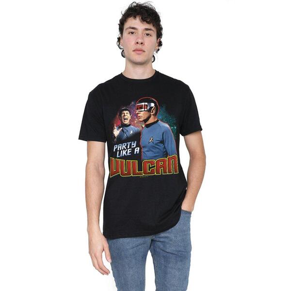 スター・トレック メンズ アウター 編み物・スウェーター プルオーバー Star Trek Star Trek Party Like A Vulcan T Shirt Black 黒いこと