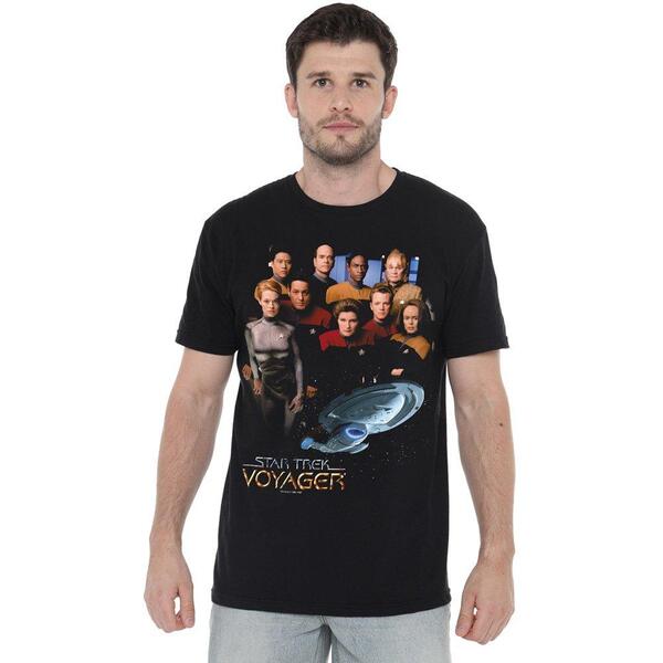 スター・トレック メンズ トップス プルオーバー Star Trek Star Trek Voyager Crew T Shirt Black 黒いこと