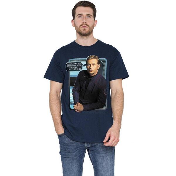 スター・トレック メンズ トップス プルオーバー Star Trek Star Trek Trip Tucker T Shirt Navy 米国海軍