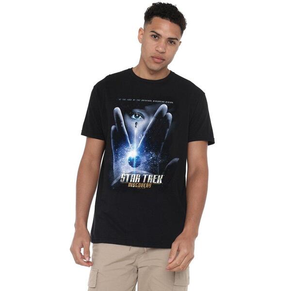 スター・トレック メンズ トップス プルオーバー Star Trek Star Trek Discovery Begins T Shirt Black 黒いこと