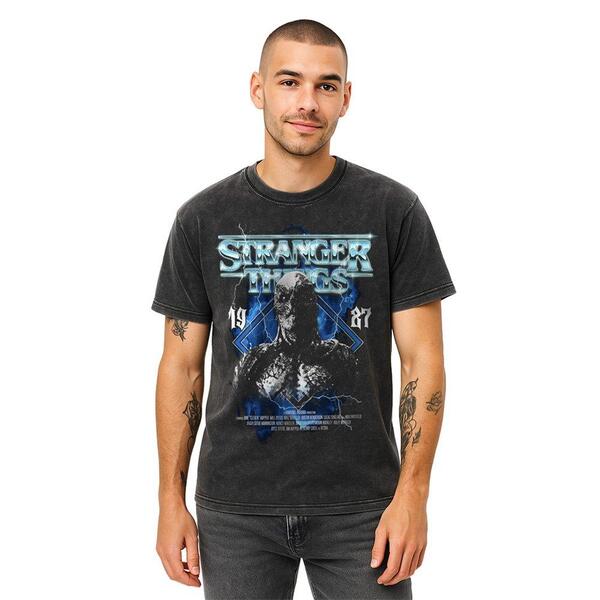 ストレンジャーシングス メンズ トップス プルオーバー Stranger Thingstranger Things Vecna Band T Shirt Black 黒いこと