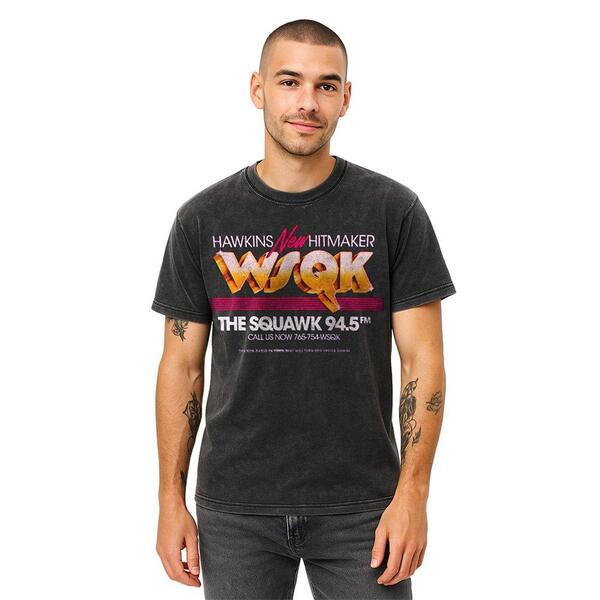 ストレンジャーシングス メンズ トップス プルオーバー Stranger Thingstranger Things Wsqk Tv Advert Shirt Black 黒いこと