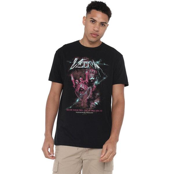 ハズブロ メンズ アウター 編み物・スウェーター プルオーバー Hasbro Dungeons Dragons Vecna Lightning Rock Band T-Shirt Black 黒いこと