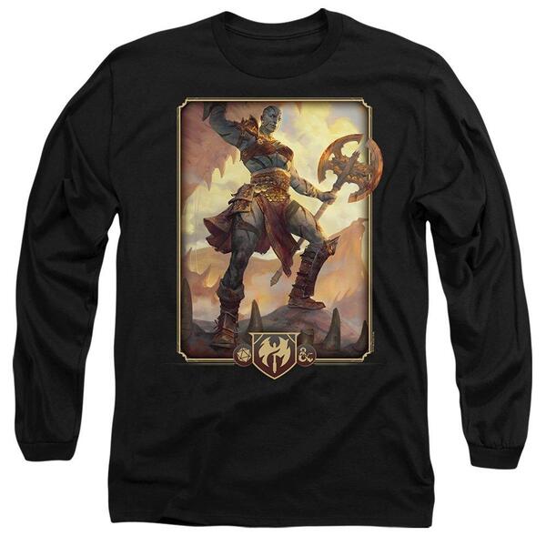 ハズブロ メンズ トップス プルオーバー Hasbro Dungeons \u0026 Dragons - 2024 Barbarian Key Art Long S Black 黒いこと