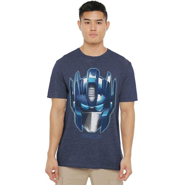 ハズブロ メンズ トップス プルオーバー Hasbro Optimus Large Face T Shirt Navy 米国海軍