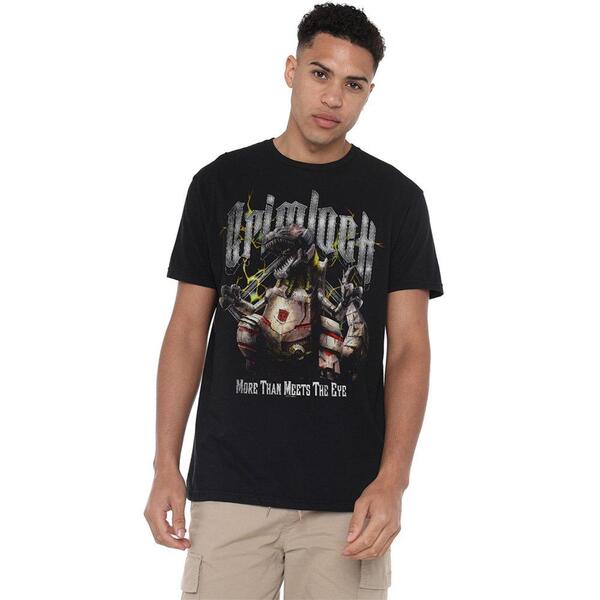 ハズブロ メンズ アウター 編み物・スウェーター プルオーバー Hasbro Transformers Grimlock Heavy Metal T-Shirt Black 黒いこと