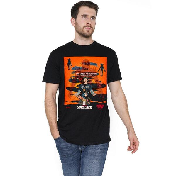 ストレンジャーシングス メンズ トップス プルオーバー Stranger Thingstranger Things 5 Butcher Billy Chapter 4 T Shirt Black 黒いこと