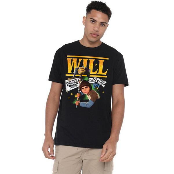 ストレンジャーシングス メンズ トップス プルオーバー Stranger Thingstranger Things Tales From 85 Will T Shirt Black 黒いこと