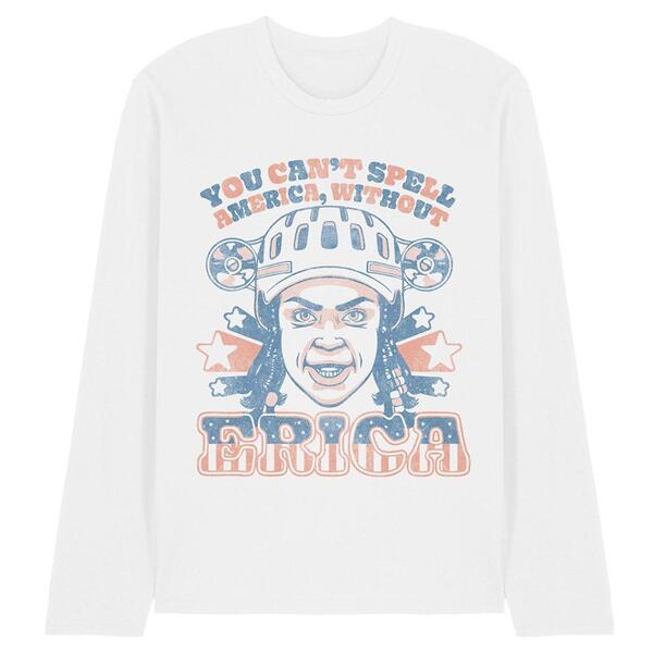 ストレンジャーシングス メンズ トップス プルオーバー Stranger Thingstranger Things Ericamerica Long Sleeve T Shirt White 白いこと