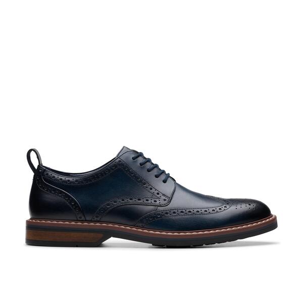 クラークス メンズ シューズ ブローグ Clarks Men\u0027s Brogues Navy Leather 米国海軍