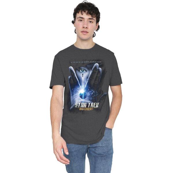 スター・トレック メンズ トップス プルオーバー Star Trek Star Trek Discovery Begins T-Shirt Charcoal 濃灰色