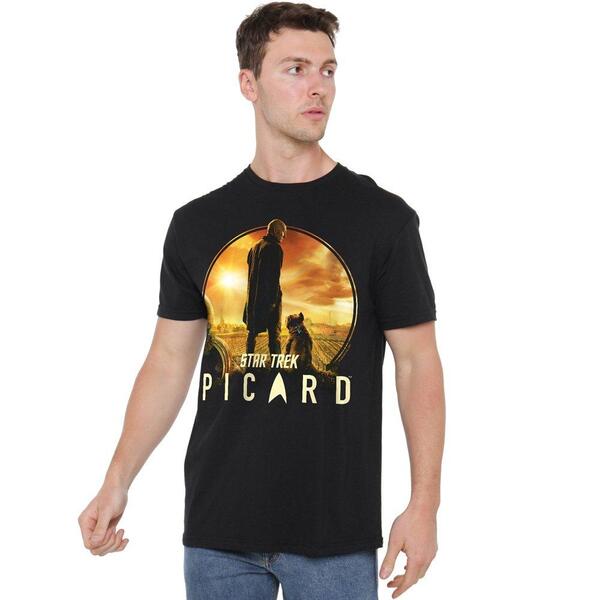 スター・トレック メンズ トップス プルオーバー Star Trek Star Trek Picard A Mand His Dog T Shirt Black 黒いこと
