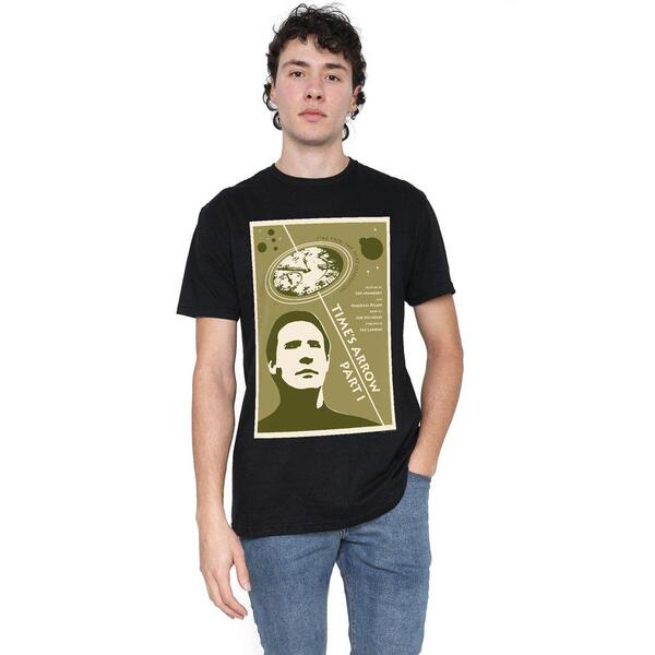 スター・トレック メンズ トップス プルオーバー Star Trek Star Trek TNG Season 5 Episode 26 T Shirt Black 黒いこと