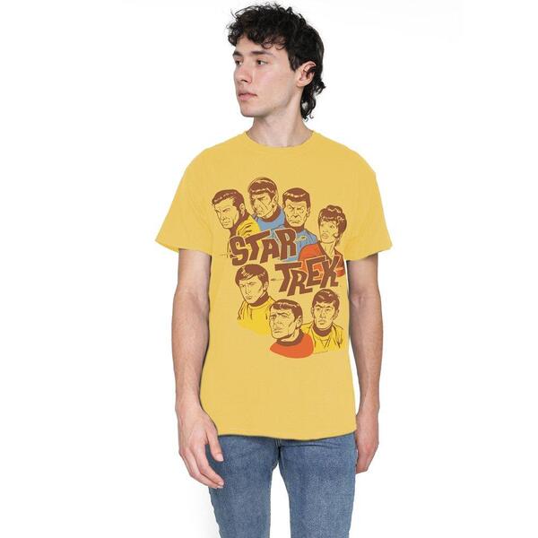 スター・トレック メンズ トップス プルオーバー Star Trek Star Trek Retro Illustrated Crew T Shirt Banana Yellow 黄色