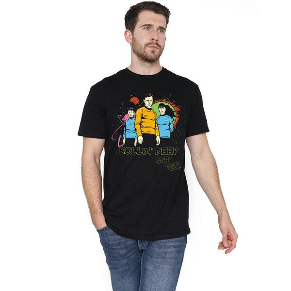 スター・トレック メンズ トップス プルオーバー Star Trek Star Trek Rollin Deep T Shirt Black 黒いこと